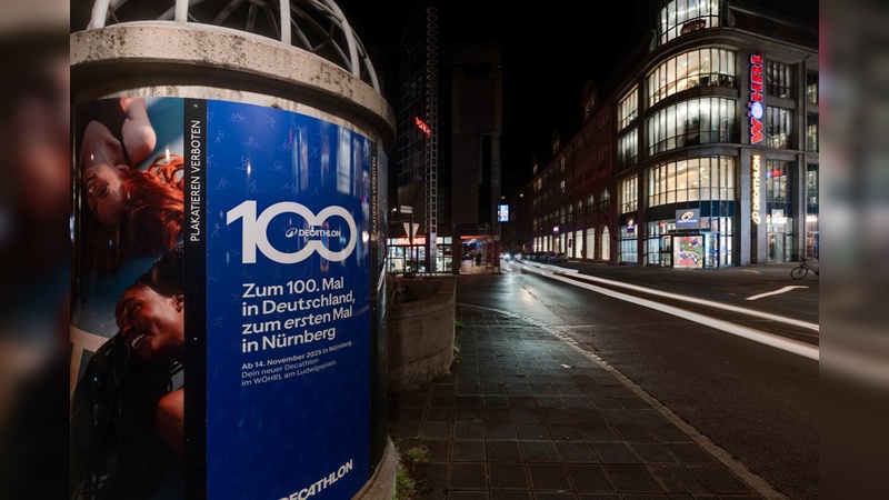 Foto: Decathlon Deutschland - Die 100. Filiale in Nürnberg ist nur eine Zwischenstation bei der Expansionswelle durch Deutschland. 