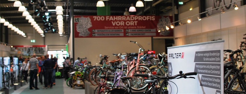 Bike&Co präsentierte sich seinen Händlern in einer eigenen Halle
