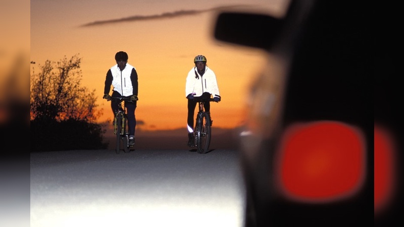 Passive Sicherheit beim Radfahren kann so aussehen.