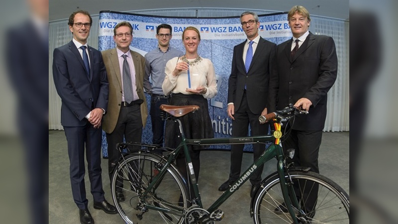 Jörg Kemminer, Volksbank Bad Oeynhausen-Herford eG, Christian Benski, WaA, Mark Schütz,BBF BIKE,  Stephanie Panne BBF BIKE; Andreas Kämmerling,  Volksbank Bad Oeynhausen-Herford eG; Hagen Stamm (BBF BIKE).