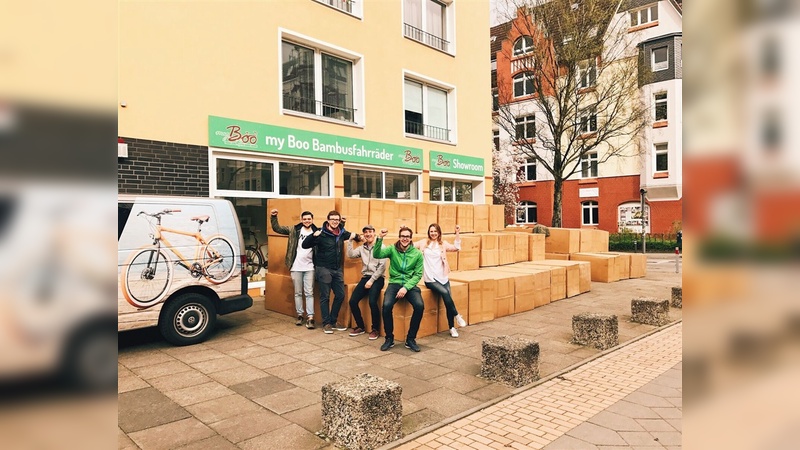 Sie sind da! 500 Fahrradrahmen aus Bambus - geliefert aus Ghana.