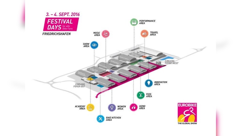 Zehn Special Areas sieht die Eurobike für die Festival Days vor.
