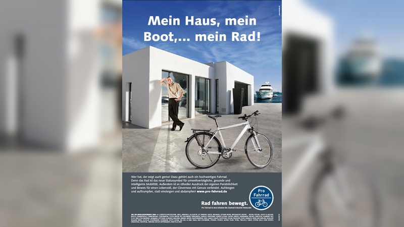 Neues Motiv der Kampagne "Pro Fahrrad - Radfahren bewegt"