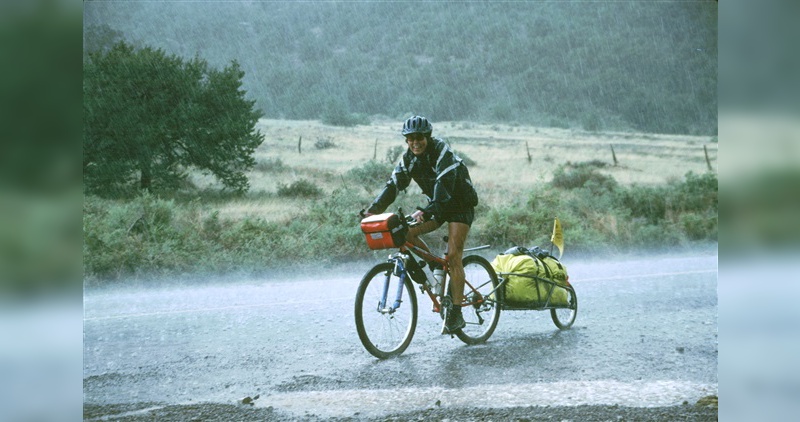 Auch bei Regenwetter kann Radfahren Spaß machen.