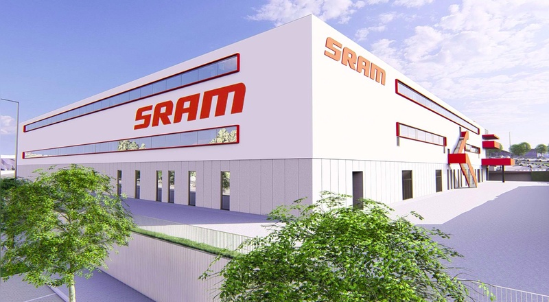Foto: Sram - So soll die Produktionsstätte nach Fertigstellung von außen aussehen. Foto: Sram - So soll die Produktionsstätte nach Fertigstellung von außen aussehen.
