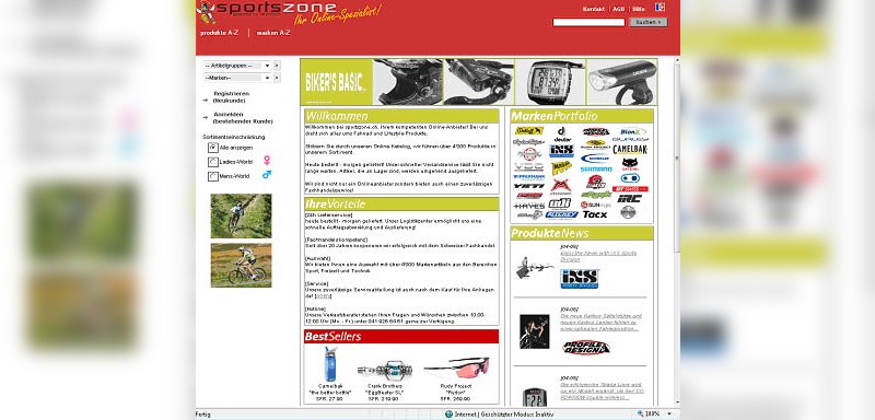 Unter www.sportzone.ch bietet Importeur Intercycle Endkunden einen neuen Webshop. An den Umsätzen sollen auch Fachhandelskunden beteiligt werden.