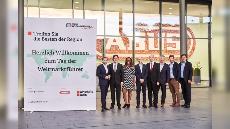 v.l: D. Rettig (WirtschaftsWoche), F. Zurlino (Horn & Company), E. Nwafor (LinkedIn Talent Solutions),  O. Schuster (Vossloh AG), C. Wolf  (Hans Turck GmbH); C. Rothe (ABUS), J. Stemmer (BEUMER Group), C. Bremicker (ABUS)