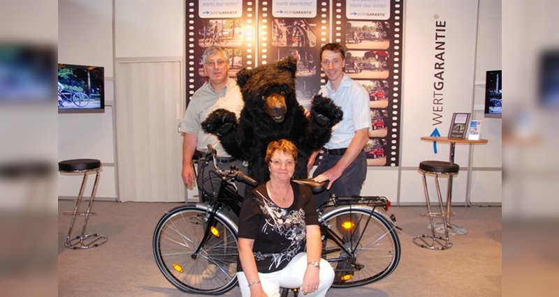 Der Bär war los auf der Bike Expo in München