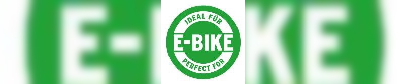 Ein grüner-weißer Button kennzeichnet E-Bike-Produkte