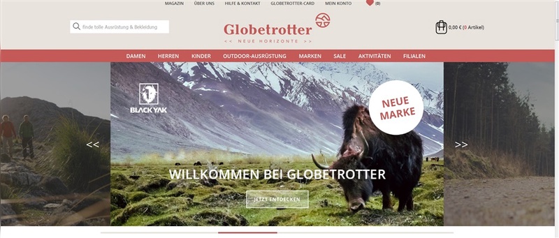 Globetrotter hat den Webshop modernisiert.