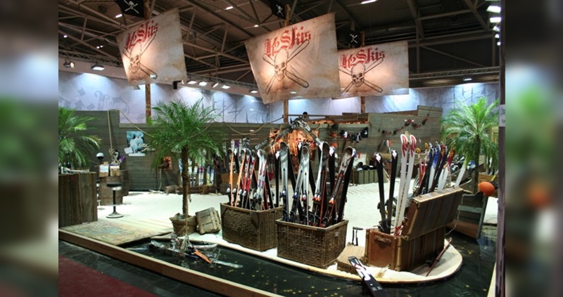 Messestand von K2 mit Sand von Sandevents