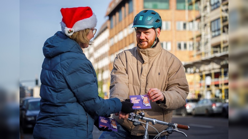 In 100 Städten startet der ADFC eine Nikolausaktion