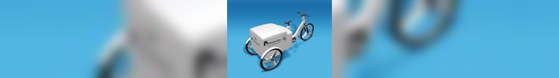 Das Cargobike wird von einer Brennstoffzelle mit Strom versorgt.