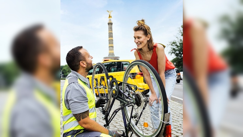 Die Gelben Engel wollen kuenftig auch Radfahrenden helfen.