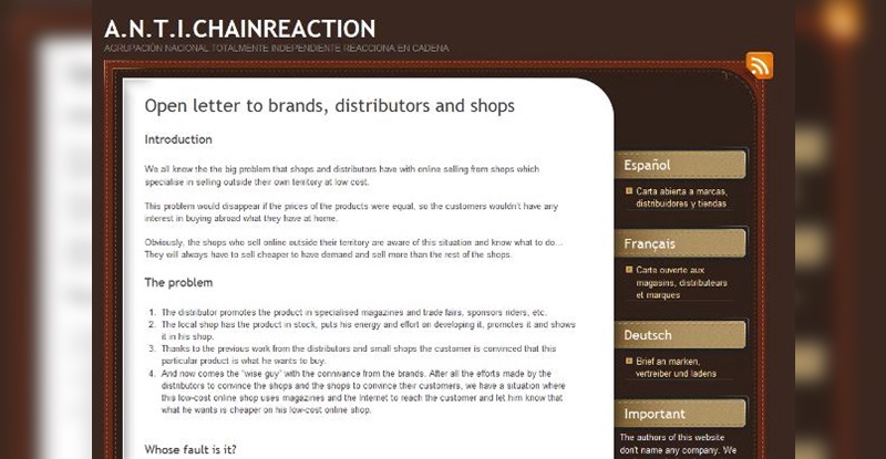 Anti Chainreaction Website