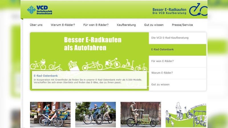 Neues Infoportal: http://e-radkaufen.vcd.org