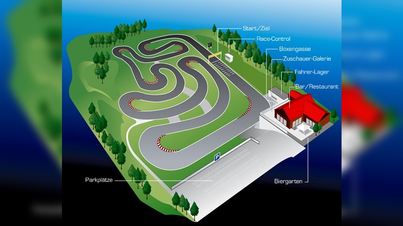 Strecken Layout beim 1. internationalen Hybrid-Cup