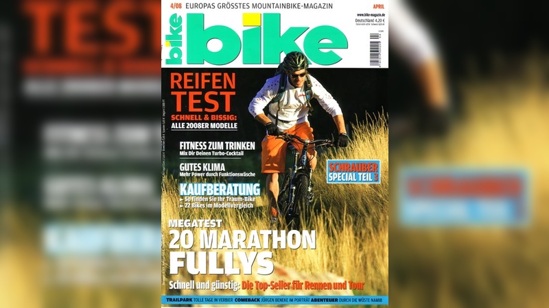 Bike 4/08: Testmarathon für Reifen, Fullys und Bikeshops