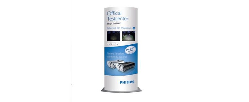 Philips paart die Testcenter-Aktion mit umfangreichem Material zur Verkaufsförderung