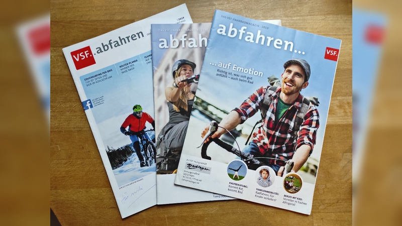 Die VSF-Kundenzeitrschrift "Abfahren" wird nach vielen Jahren eingestellt.