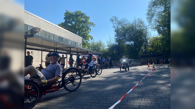 Viel Verkehr auf dem Testparcours.