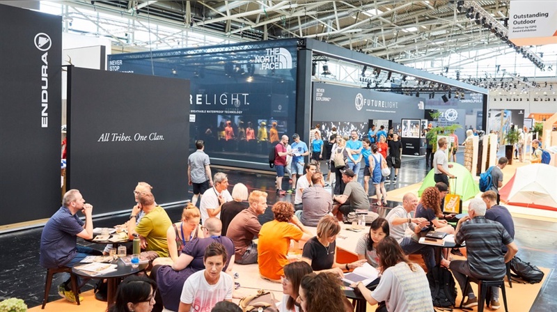 Blick in die Halle B5 auf der Outdoor by Ispo Blick in die Halle B5 auf der Outdoor by Ispo