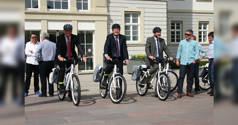 Das Ludwigsburg Bike wird der Stadtverwaltung vorgestellt