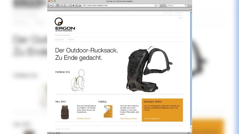 Neuer Webauftritt von Ergon