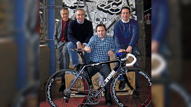 Patrick Leclerc mit  Antonio Colombo, President, Paolo Erzegovesi, CEO und Fabrizio Aghito, Vice President