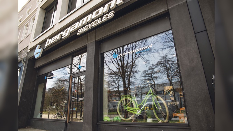 Bergamont-Räder finden sich nicht nur im Flagship-Store, sondern natürlich auch in der darüber gelegenen Unternehmenszentrale.