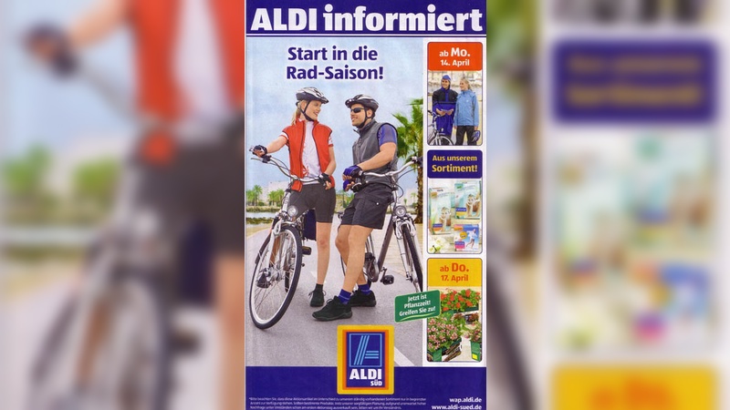 Die Fahrradsaison hat beim Discounter begonnen.