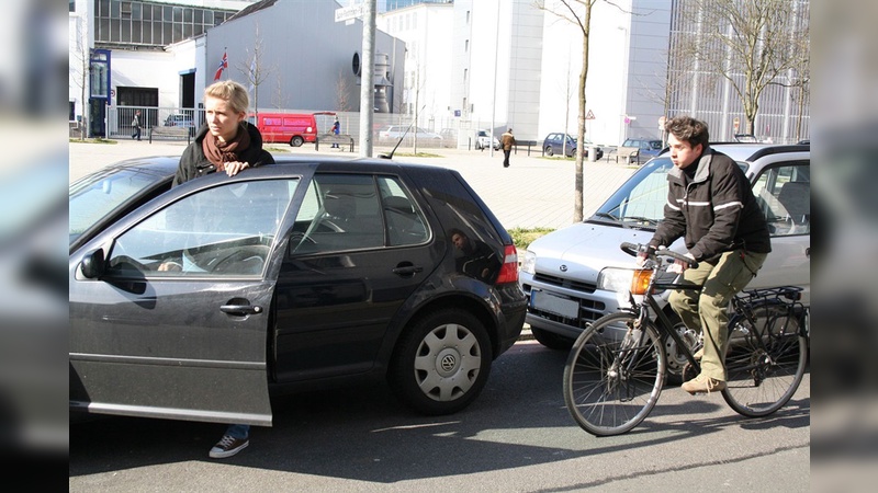 Gefahrensituation für Radfahrer