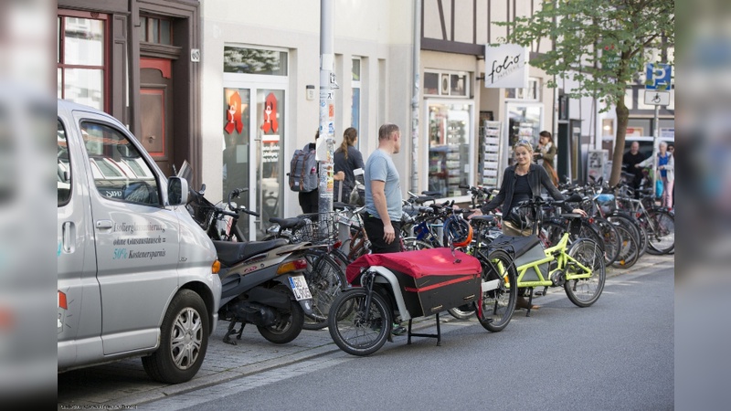 Gehören mittlerweile zum Stadtbild dazu - Cargobikes