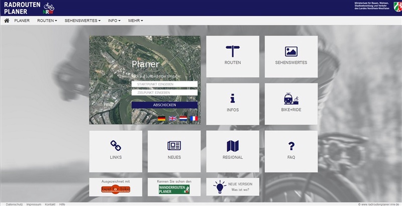 Modernisierter Auftritt im Netz: Radroutenplaner.NRW.de