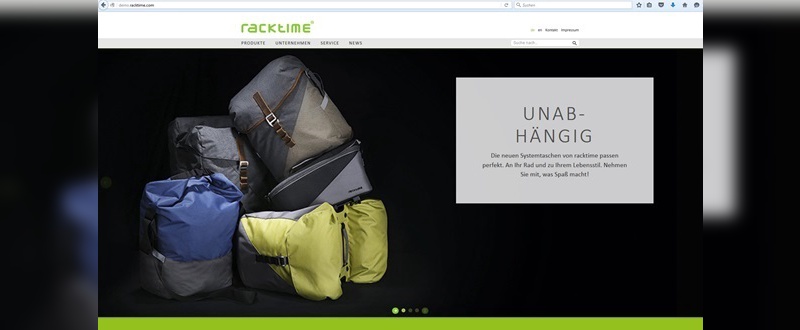 Neue Website: www.racktime.com