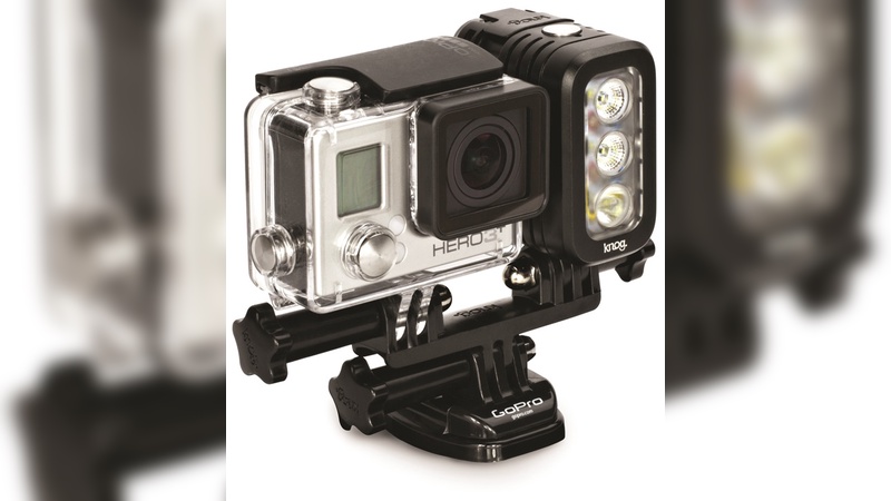 Passt unter anderem zu Actionkameras von GoPro und Sony: Leuchte Qudos von Knog.