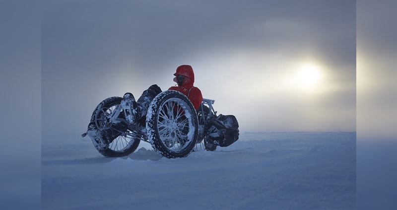 Auf dem Weg zum Südpol mit einem Spezial-Trike