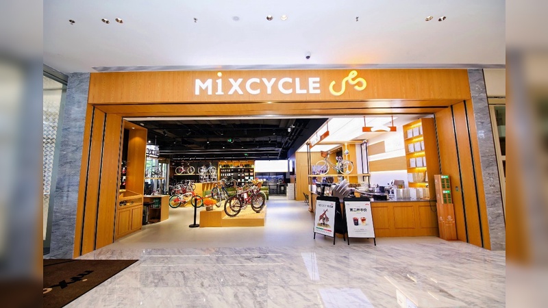 Foto: Vello - Auftritt der Faltradmarke im chinesischen Fachhandel