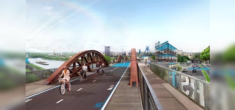 Ein Dorn im Auge des Autolobbyisten - moderne Radlautobahnen. Ein Dorn im Auge des Autolobbyisten - moderne Radlautobahnen.