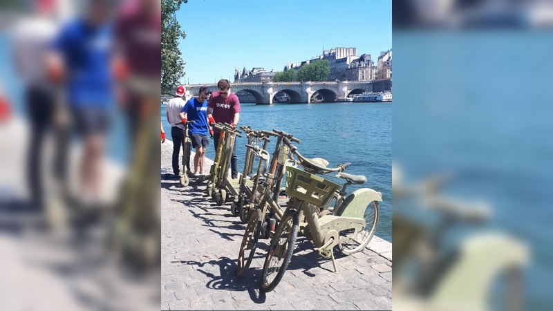 Viele E-Scooter enden in Paris im Fluss