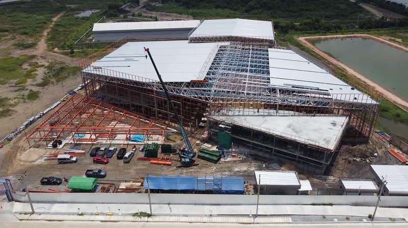 Der Neubau der Produktionsanlage in Thailand ist in vollem Gange.