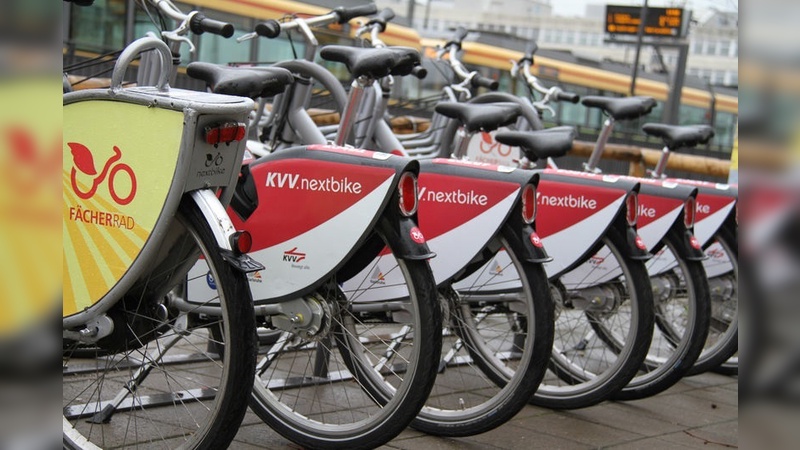 Neues Fahrradverleihsystem in Karlsruhe