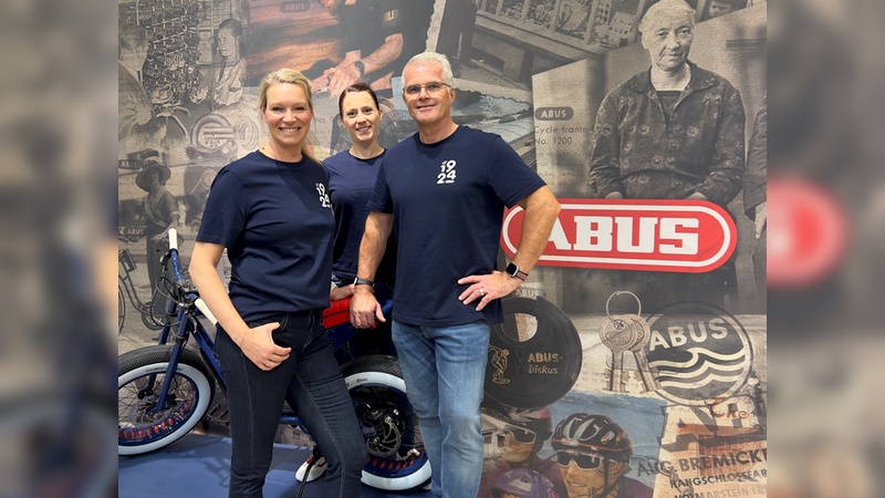 Das erweiterte Team der ABUS Akademie Mobile Sicherheit: Kathrin Erler, Wiebke Landwehr und Axel Patzer (v.l.).