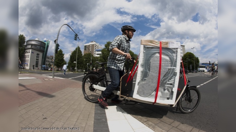 Im Rahmen der E-Mobilitätsoffensive werden in Österreich auch Lastenräder gefördert.