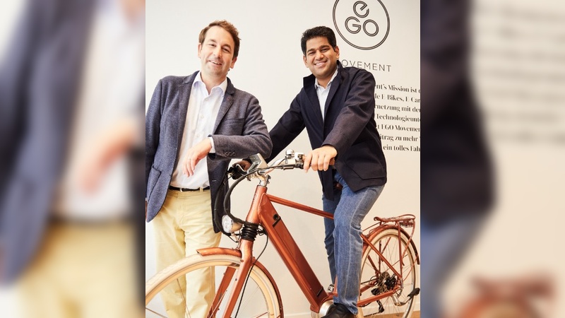 Sudarshan Venu (Joint Managing Director der TVS Motor Company),  Daniel Meyer (Mitbegründer und CEO von EGO Movement)