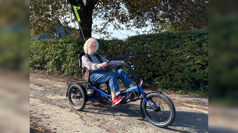 Jean Pütz ist als Markenbotschafter mit HP Velotechnik unterwegs.  Foto: HP Velotechnik