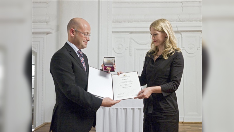 Antje von Dewitz und Ministerialdirektor Daniel Rousta