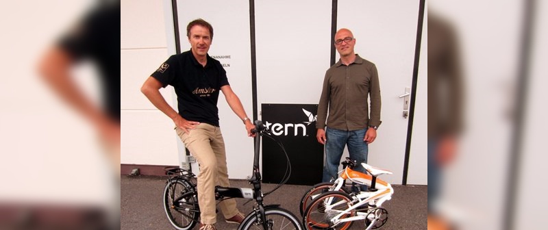 Stefan Bührer (links), Verkaufsleiter und Antonio Lecce (rechts), Technischer Leiter in Amslers Fahrradsparte