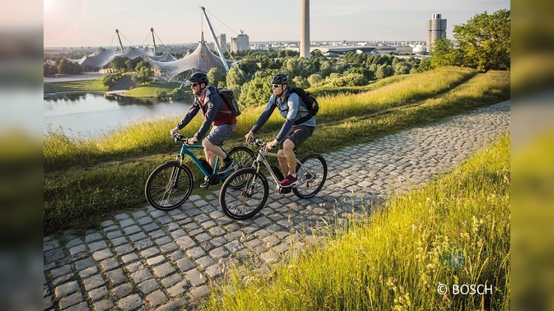 Der Olympiapark bietet viele Testmöglichkeiten für E-Bikes.