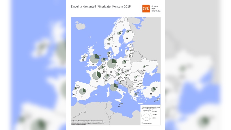 Einzelhandelsanteil privater Konsum 2019